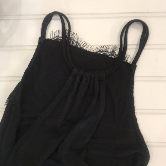 AEO Tank Lace Fringe Black - Picture 4 of 6